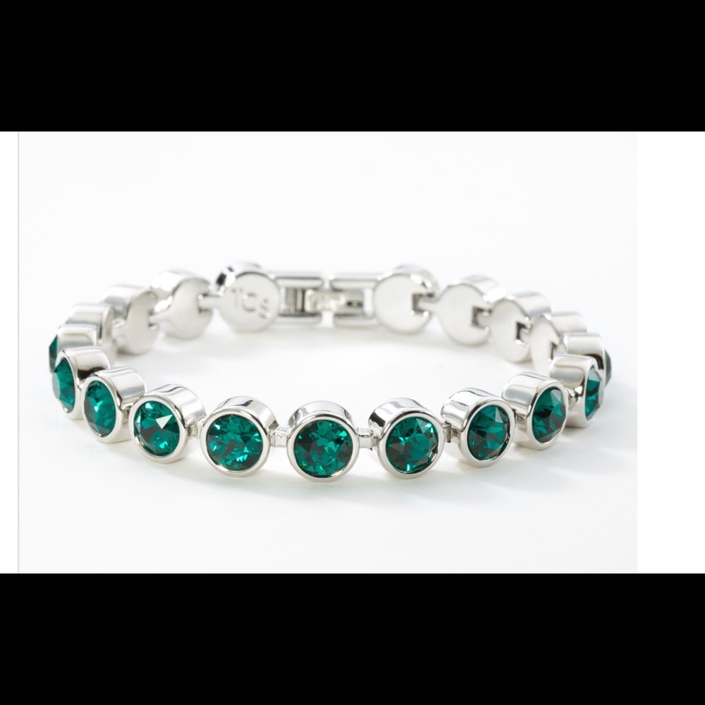 Touchstone Crystal by Swarovski ice bracelet Emerald green BNIB retail $115 - Picture 1 of 1